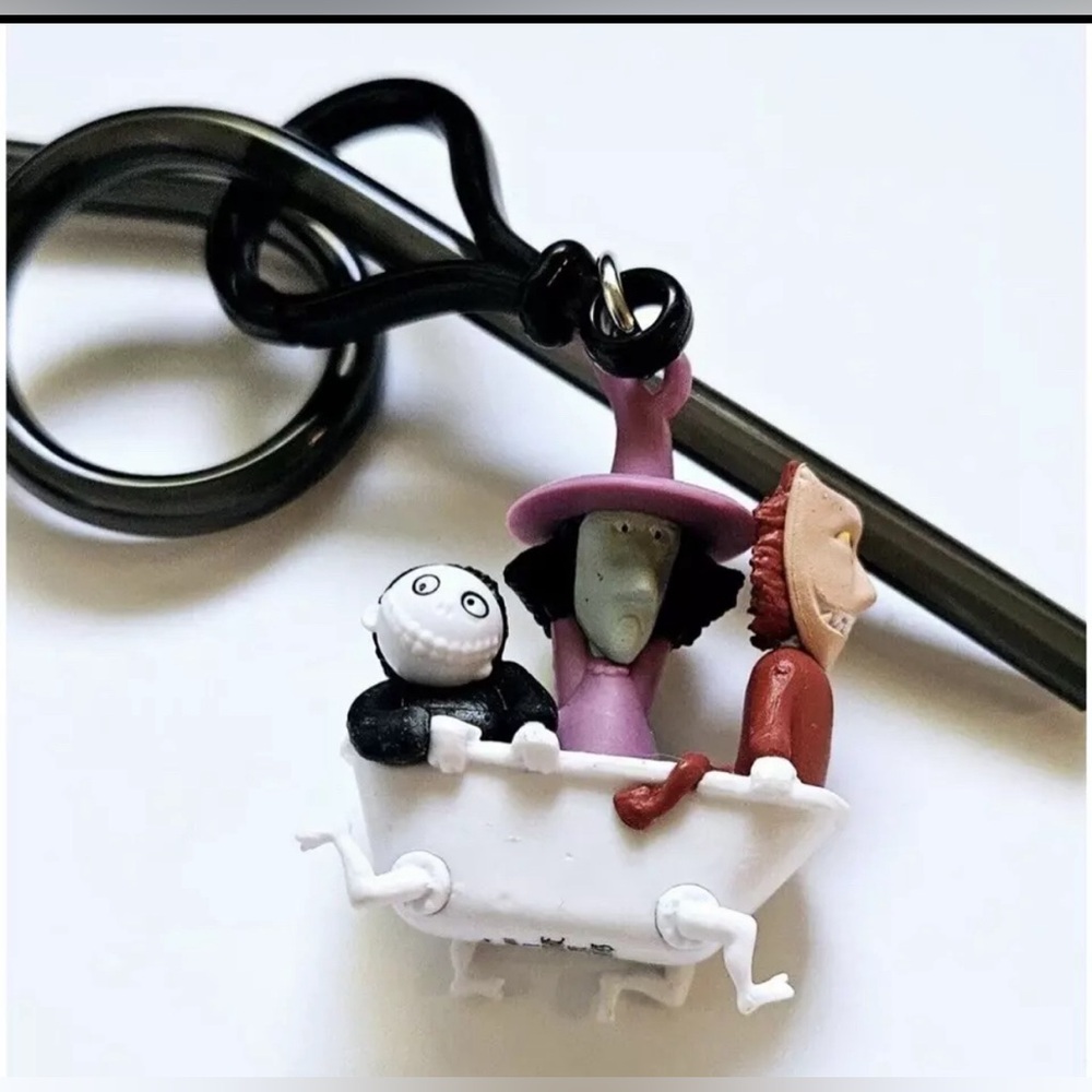 1 Disney Lock Shock & Barrel Straw Clip Halloween Nightmare Before Christmas new